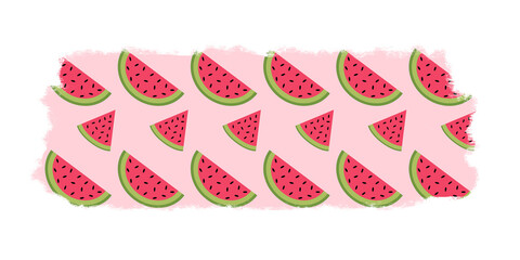 Watermelon Brush Stroke Clipart 12