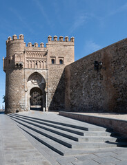 Puerto del sol town gate, Toledo, kastilien-la mancha, spain