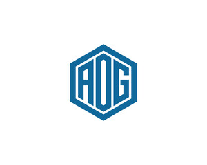AOG logo design vector template