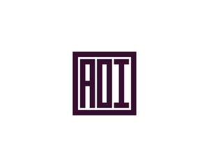 AOI Logo design vector template