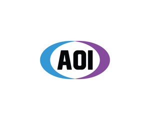 AOI Logo design vector template