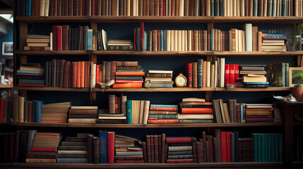 Stack of books on minimalist background, perfect for educational or literary themes