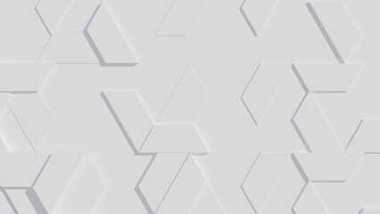 Fototapeta premium White Business Style Geometric Background with Copy Space. 3D Illustration