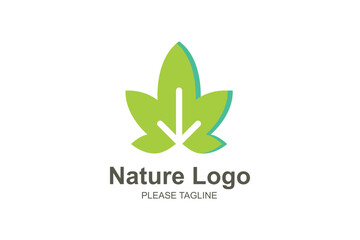 Nature Logo Based Abstract Creative Geometric