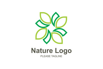 Green eco logo