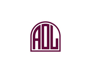 AOL logo design vector template