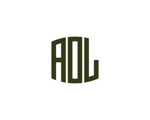 AOL logo design vector template