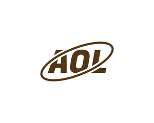 AOL logo design vector template