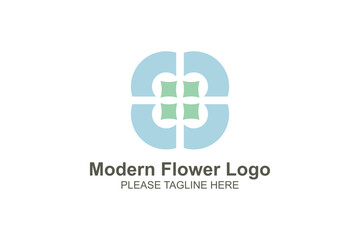 Modern flower logo