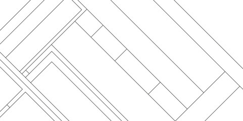 Abstract architectural drawings background with seamless geometric lines, Abstract industrial Design random lines black on white background, Paper geometric composition with abstract lines.