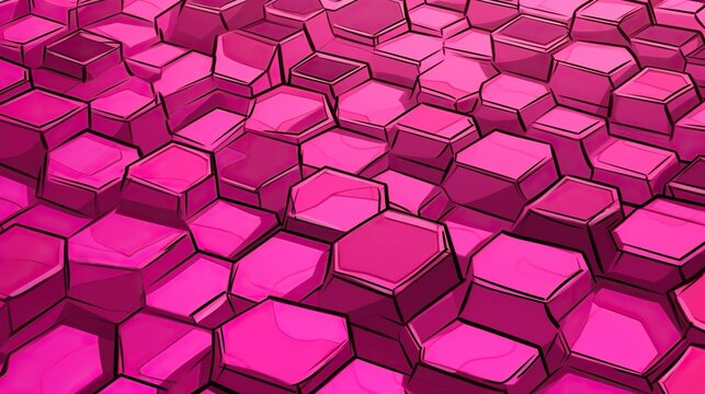 a beautiful pink abstract image of geometric block