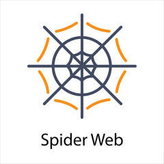 Spider Web Icons vector, website, booking sites and mobile apps. Graphic contour logo for offers, commerce, ui ux and other design needs. Vector isolated stock illustration