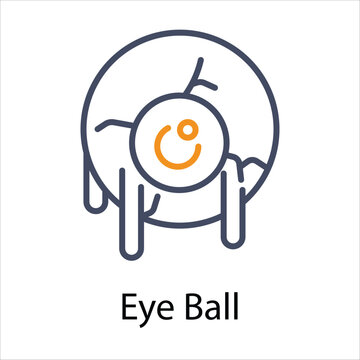 Eye Ball Icons vector, website, booking sites and mobile apps. Graphic contour logo for offers, commerce, ui ux and other design needs. Vector isolated stock illustration