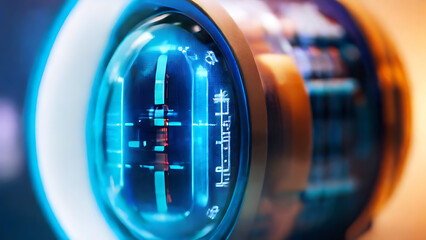 AI-Enhanced Medicine Pill or capsule, Pill symbolizing integration of artificial intelligence in the development of future healthcare and advanced treatments, closeup of capsule, AI