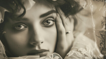 vintage portrait of a woman