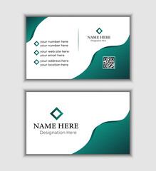 Creative and modern business card professional design template