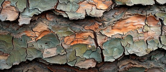 Fototapeta premium a close up of the bark of a pine tree . High quality