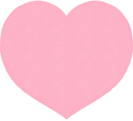 Pink Heart Clipart. illustration on transparent background