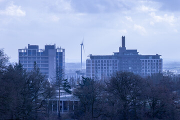 The skyline of Arnhem, Gelderland, the Netherlands