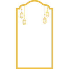 Islamic Frame Decoration Line