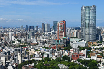 Fototapeta na wymiar 東京タワーメインデッキから渋谷方面を望む