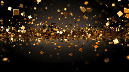Confetti falling on festive background, confetti background
