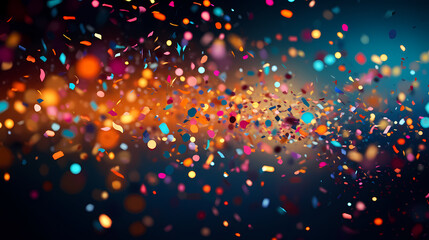 Sparkling confetti on background