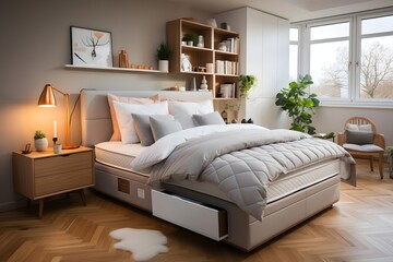 cozy home bedroom interior generative ai