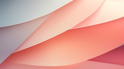 close up horizontal illustration of waves peach fuzz wallpaper background Generative AI
