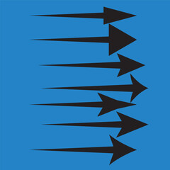 Fototapeta premium Arrows vector set. Arrow icon collection. Set different arrows or web design
