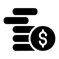 money glyph icon