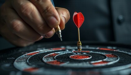Fototapeta premium Strategic Marketing Campaigns, Illustrate strategic marketing campaigns with an image depicting businesses launching targeted advertising, AI 