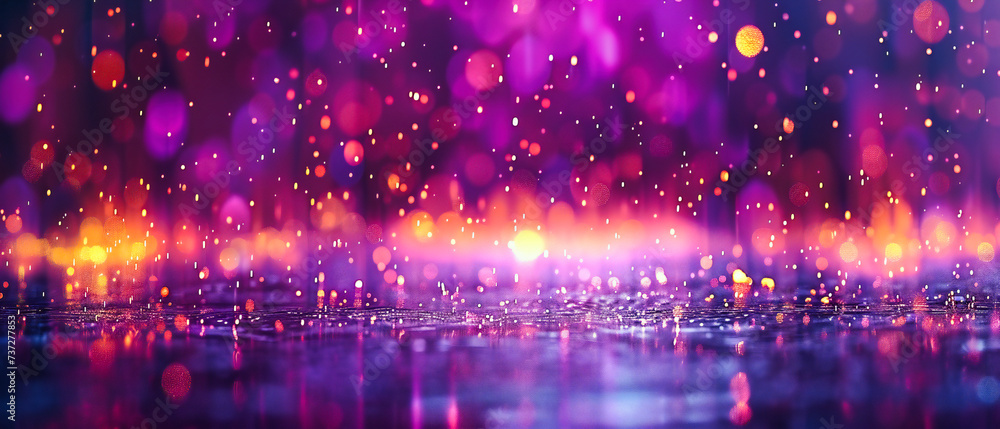 Poster celestial sparkle: an ethereal blend of bokeh and glitter, crafting a magical backdrop for nighttime