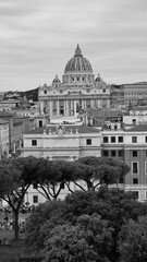 Fototapeta na wymiar St Peter's Basilica, Sunrise, The Vatican, Rome, Lazio, Italy