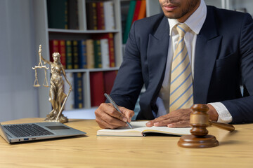 Male judge giving advice and legal concept. Lawyer. Justice and law concept.