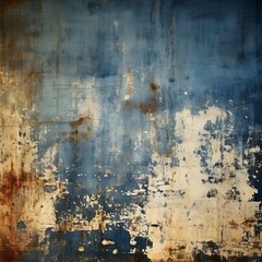 Blue and yellow grunge texture