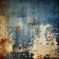 Fototapeta premium Blue and yellow grunge texture