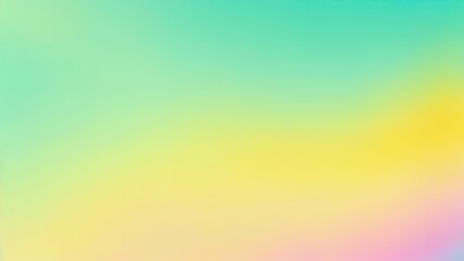 Abstract Yellow, teal, green, and pink grainy gradient background
