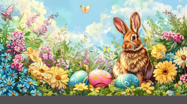 Background, eggs and color for holidays, holidays and Easter season with color