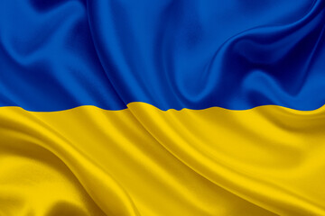 ukrainian national flag of Ukraine