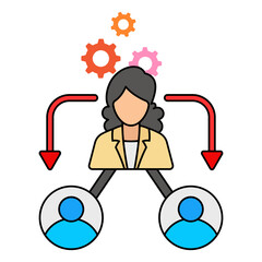 Choices regarding behavior concept, unconventional tactics to motivate the team vector design, self improvement at workplace Symbol, business motivation Sign, goal-directed behavior stock illustration