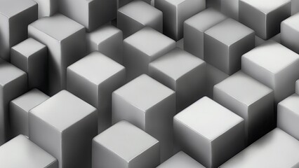 Abstract Gray cubes background