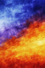 gradient sunset sky in blue purple orange yellow red