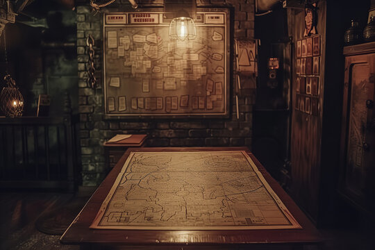 An escape room game designed around a revenge plot