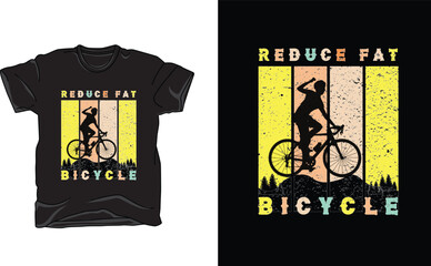 Vintage Bicycle T shirt Design. vector file