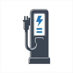 Charging station for electric car icon. Charging station icon. Electric fuel pump icon