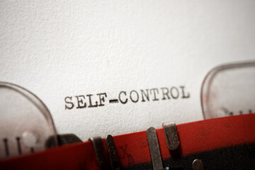 Self-control concept view