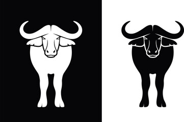 Buffalo logo. Isolated Buffalo on white background