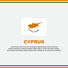 Fototapeta na wymiar Cyprus Flag Background Design Template. Cyprus Independence Day Banner Social Media Post. Cyprus Design