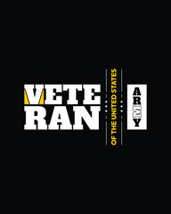 Veteran typography t shirt. Veteran day. Minimal typographic poster, veteran of the us military t-shirt
